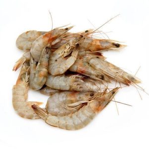 Fresh small prawns ready for online fish delivery